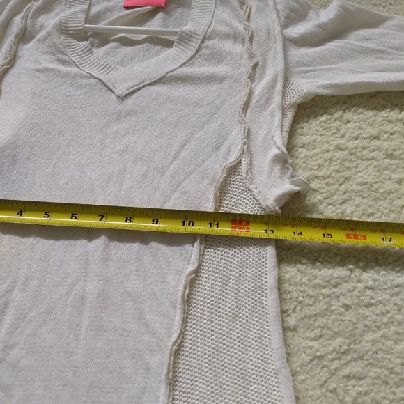 vintage 90s handkerchief hem tunic sweater Italy NWOT - Picture 8 of 14